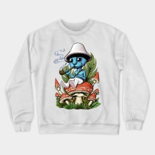 smurf cat chillin Crewneck Sweatshirt
